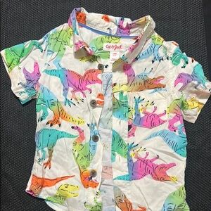 Cat & Jack Kids Dinosaur Print Shirt - Multicolor